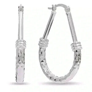 New Beautiful Sterling Silver Hoops